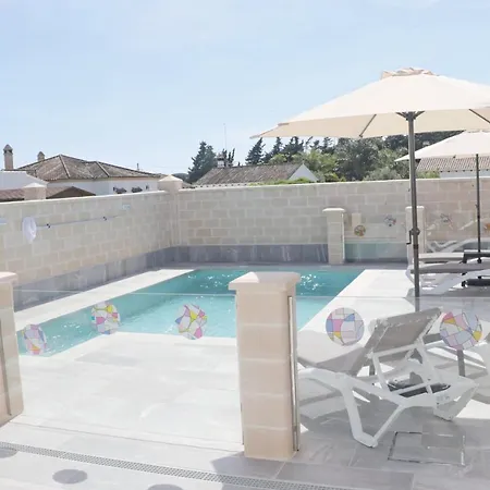 Сasa de vacaciones Puente Tabla Con Piscina Privada Conil De La Frontera